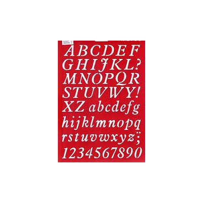 Sablon plastic "Cursive Writing"66052