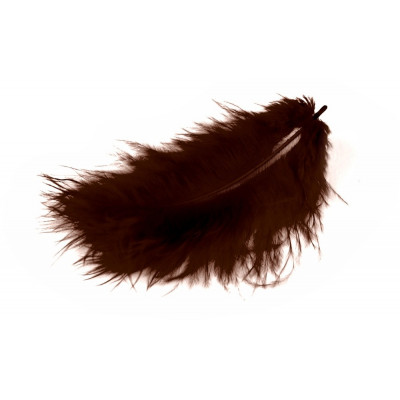 Pene marabou pentru decor - Maro -