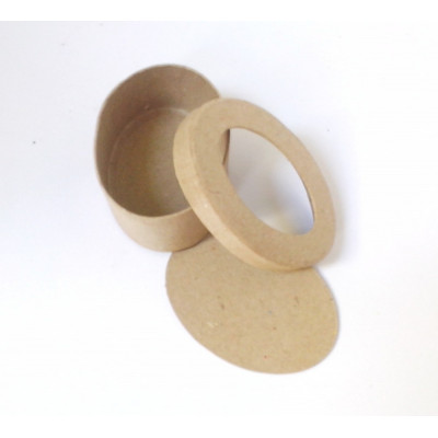 Cutie carton ovala decupata