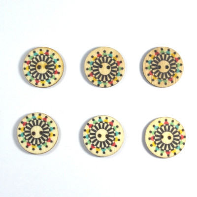 Set nasturi din lemn 6bc