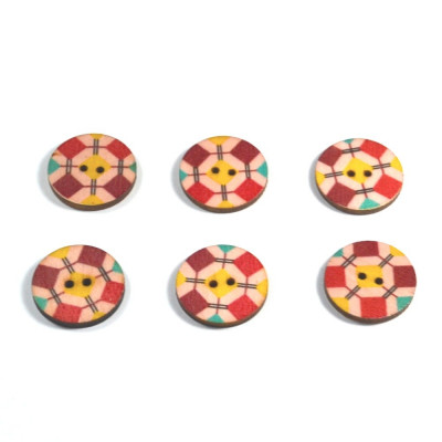Set 6 nasturi lemn 69978 C 2