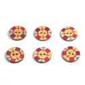 Set 6 nasturi lemn 69978 C