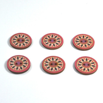 Set 6 nasturi lemn 69978 E 2