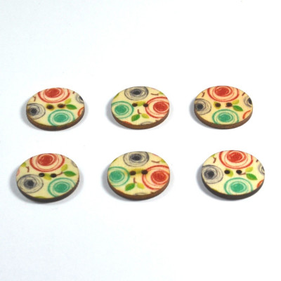 Set 6 nasturi lemn 69978 F 2