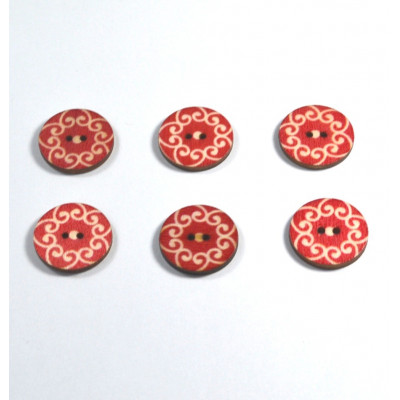 Set 6 nasturi lemn 69978 G 2