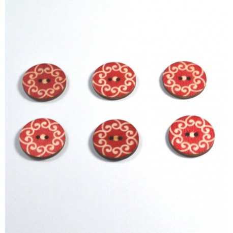 Set nasturi din lemn 6bc