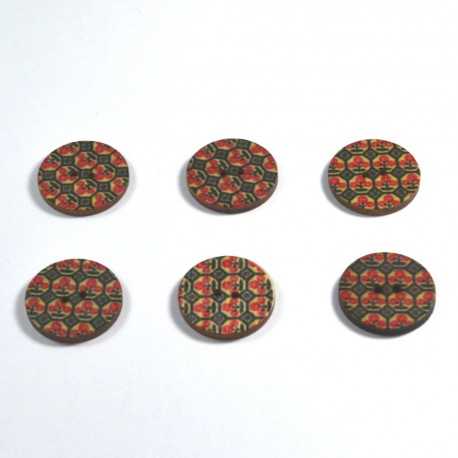 Set nasturi din lemn 6bc