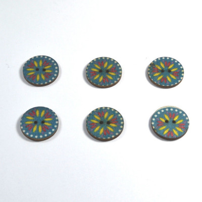 Set 6 nasturi lemn 69978 I 2