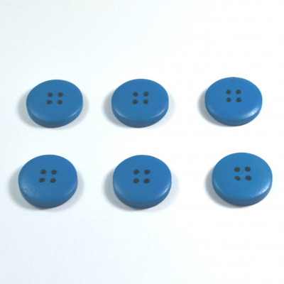 Set 6 nasturi lemn Mari 56684 - Albastru 2