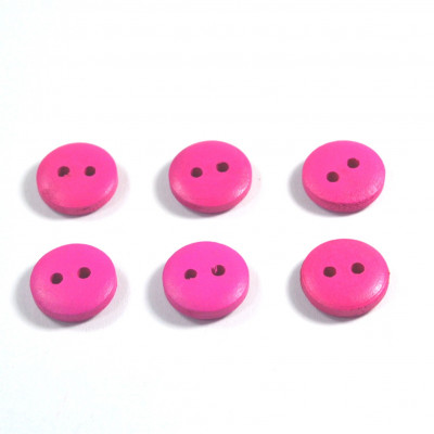Set 6 nasturi lemn Mici 56684 - Roz 2