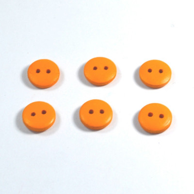 Set 6 nasturi lemn Mici 56684 - Portocaliu 2