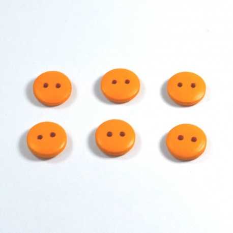 Set 6 nasturi lemn Mici 56684 - Portocaliu