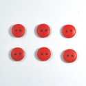 Set 6 nasturi lemn Mici 56684 - Rosu