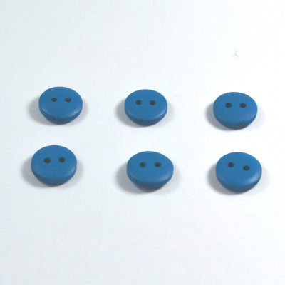 Set 6 nasturi lemn Mici 56684 - Albastru 2
