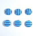 Set 6 nasturi plastic 69990 - Albastru