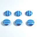 Set 6 nasturi plastic 69990 - Albastru