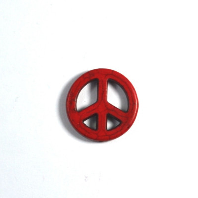 Margea Howlite Mare - Peace - Rosu