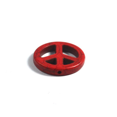 Margea Howlite Mare - Peace - Rosu 2