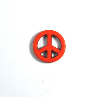 Promo 1+1 Margea Howlite Mare - Peace - Portocaliu