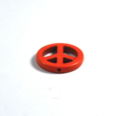 Margea Howlite Mica - Peace - Portocaliu 2