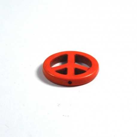 Margea Howlite Mica - Peace - Portocaliu