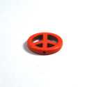 Margea Howlite Mica - Peace - Portocaliu