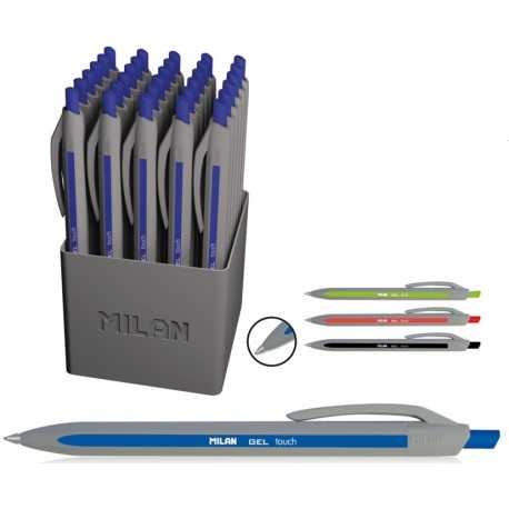 Milan Rubberized Ballpoint Pen - Blue