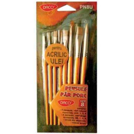 Daco natural hair brushes - Set of 8