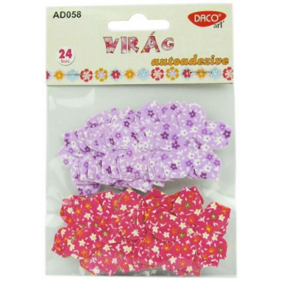 Promo 1+1 Flori din material textil autoadeziv