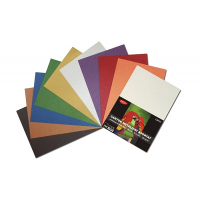 Carton metalizat A4 - Set de 50