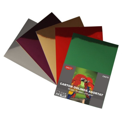 Mirror cardboard A4 - Set of 50