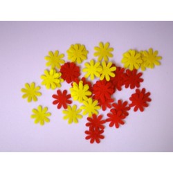 Floricica autoadeziva din pasla 3,5 cm 2