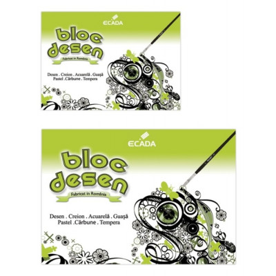 Bloc desen Ecada 120 gr/mp A3