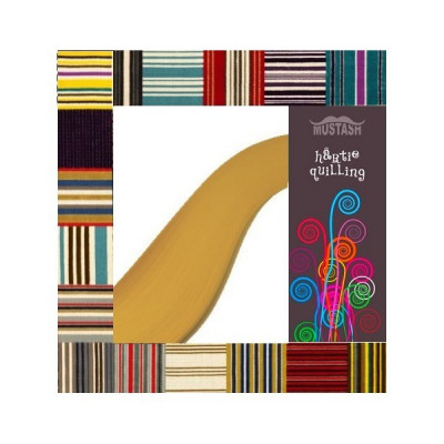 Hartie quilling Mustash 5mm Auriu Metalizat 100 fasii 2