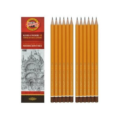 Koh-I-Noor Black Graphite Pencils