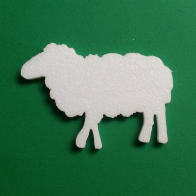 Forma decorabila din polistiren expandat - Model Oaie 2