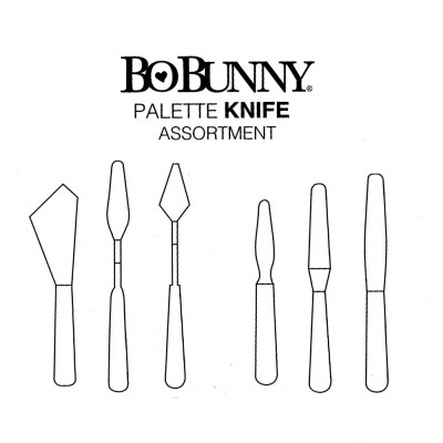 Set 5 cutite de pictura din plastic 2