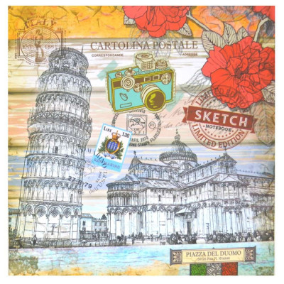 Carnet de schite 20x20 cm Mandarin Vintage 9102