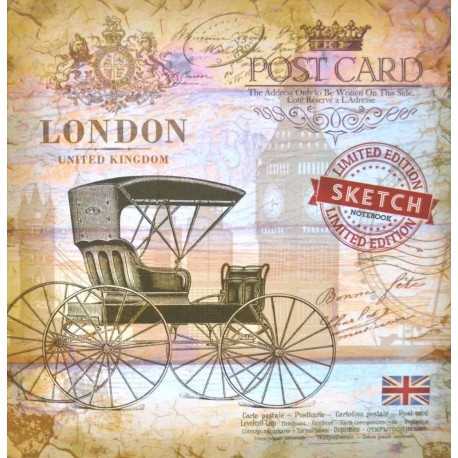 Carnet de schite 20x20 cm Mandarin Vintage 9102