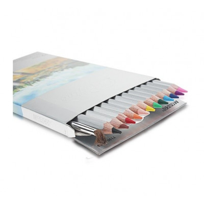 Set 12 creioane acuarelabile si pensula 5102 2