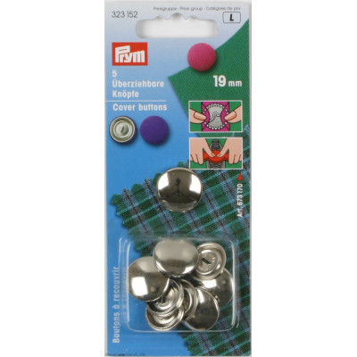 Set 6 nasturi de imbracat 15mm - 323151