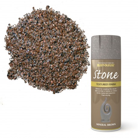 Spray vopsea texturata Stone Mineral Brown 400ml