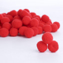 Pom pom rosu 20mm set 50bc 364543