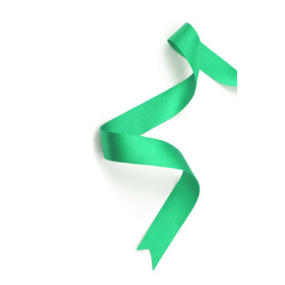 Panglica satinata pentru decoratiuni - Verde