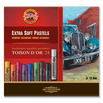 Set Pastel Uscat Extrasoft Koh-I-Noor - 24 nuante