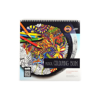 Carte muzicala coloriaj adulti K9958