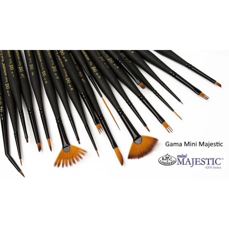 Pensula Mini Majestic derfoot Flat Wisp