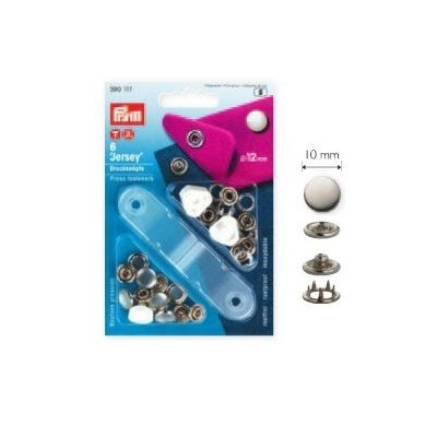 Set capse metalice 10mm cu aplicator - Argintiu 390120 2