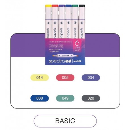 Marker profesional Spectra AD basic 6