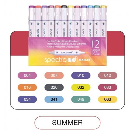 Spectra ad Marker SUMMER 12 Color Set